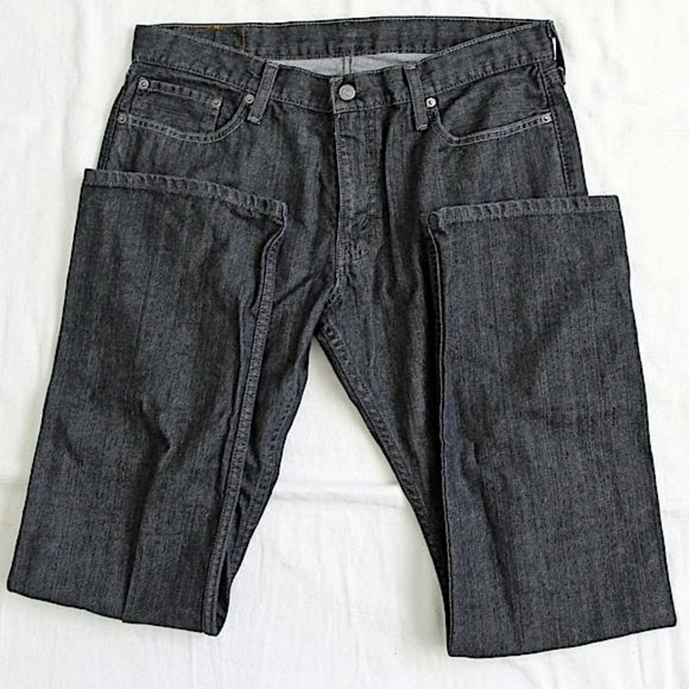 Levi Strauss 514 Black Jeans Size 36 x 34 - Picture 3 of 9